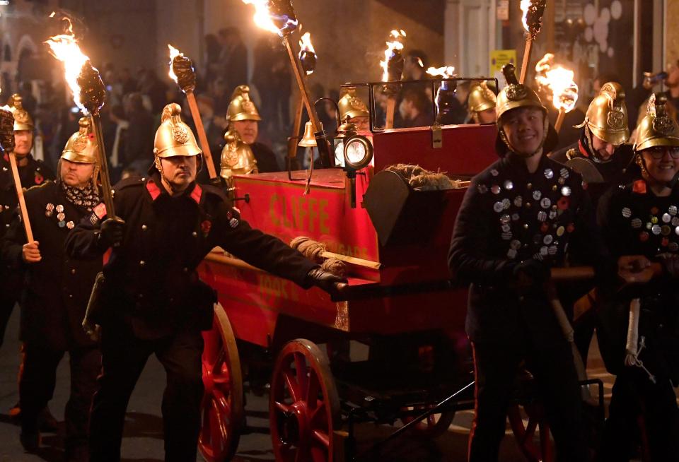  As many as 60,000 people have attended Lewes Bonfire Night in the past