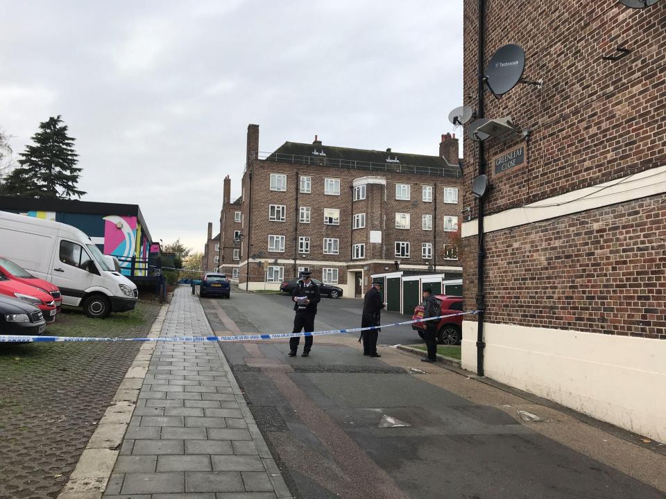  Police officers have extended the cordon after the knife was found