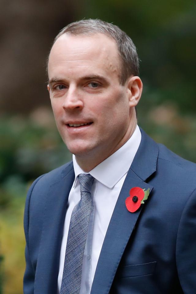  All eyes are on Brexit Secretary Dominic Raab over the plans