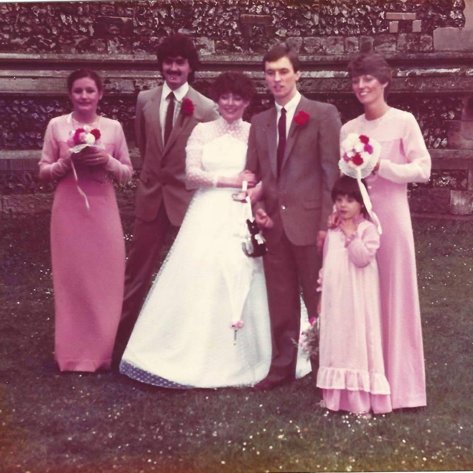  Elvin and Judith on their wedding day 37 years ago