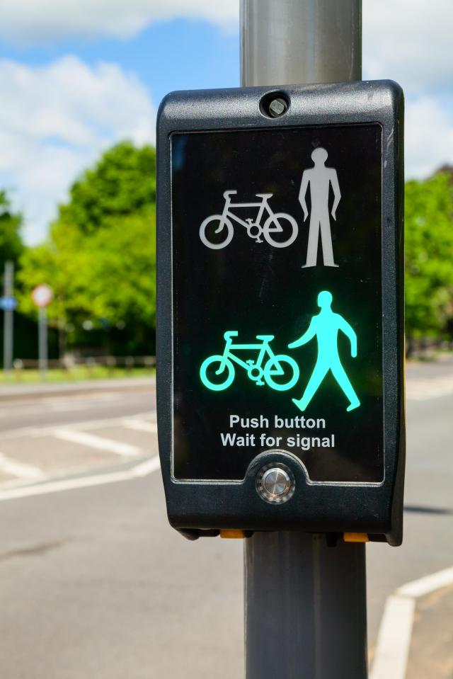 Toucan crossings include a cycle path alongside a pedestrian walkway