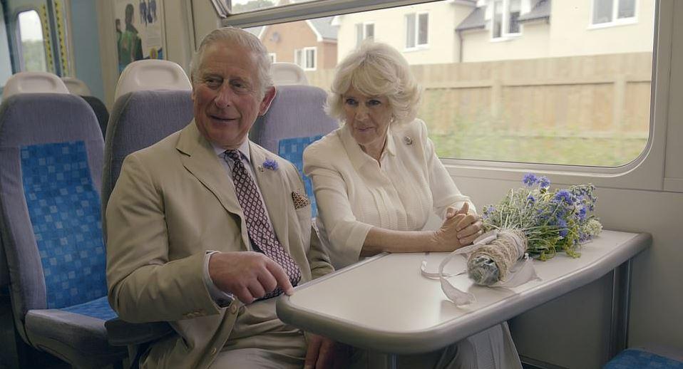  Prince Charles and Camilla chat on a train in eye-opening BBC documentary