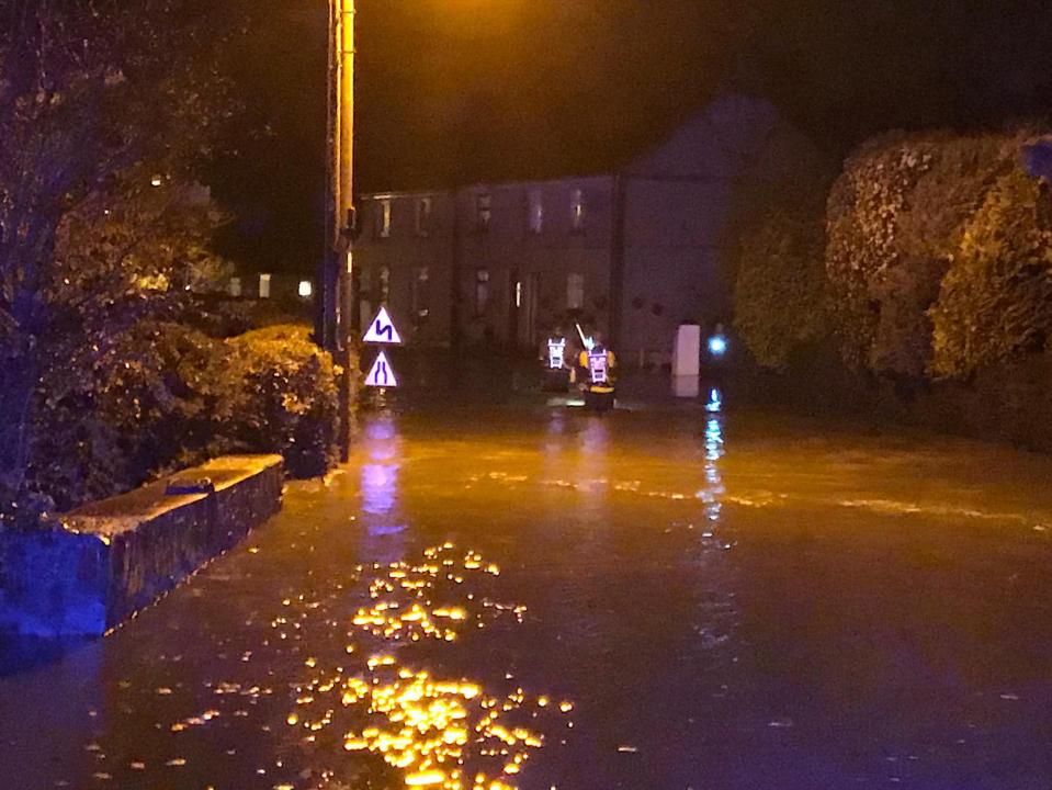  Flooding in Milford Haven, west Wales