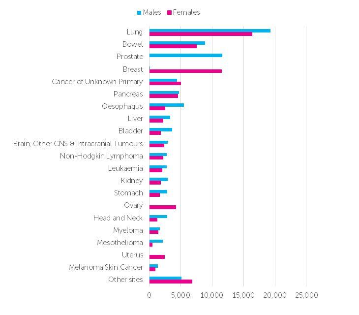  The list of the most deadly cancers