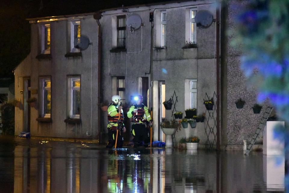  The fire and rescue service is using a high volume pump to move water from Pill side and discharging into Milford Haven Docks