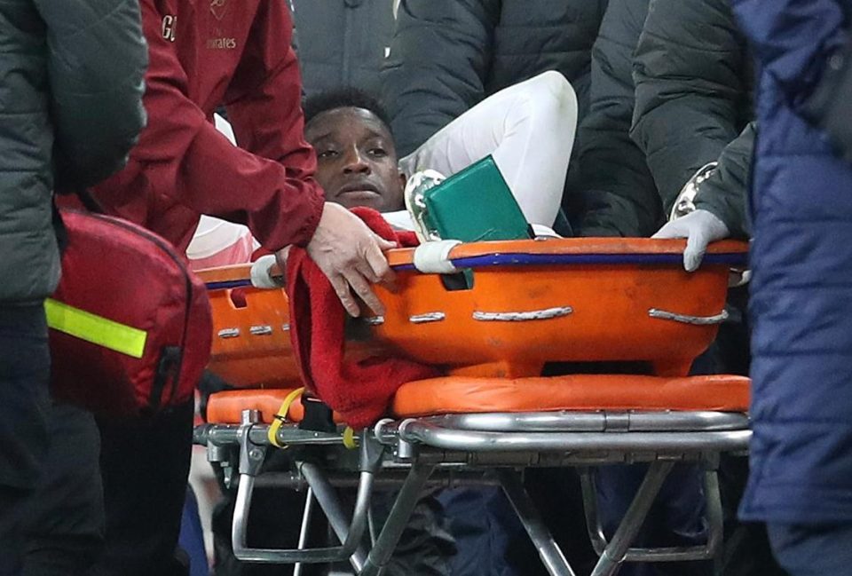 Arsenal frontman Danny Welbeck suffered a devastating ankle injury against Sporting Lisbon