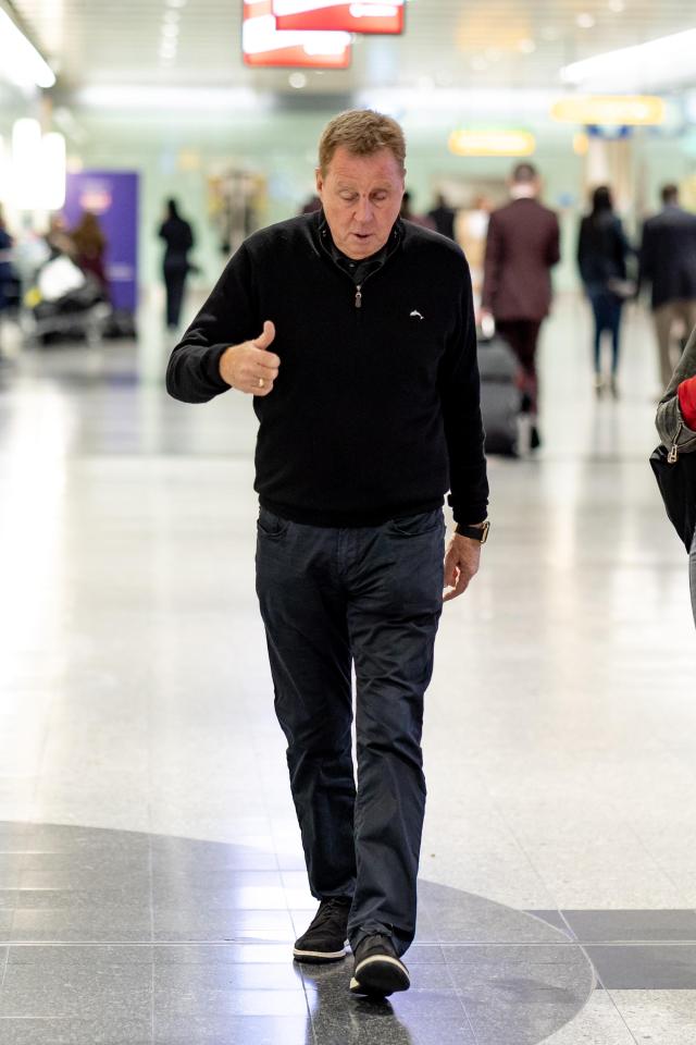  Harry Redknapp was spotted at Heathrow today as he flew out to Brisbane