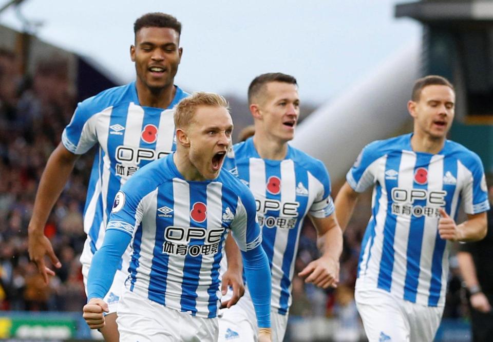  Huddersfield drew at home to West Ham after Alex Pritchard's opener