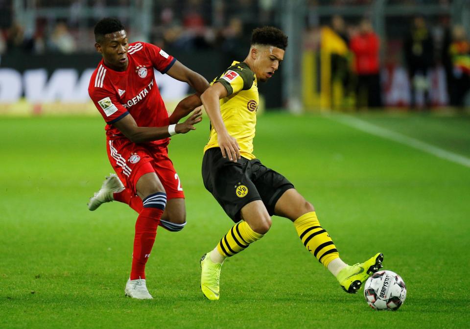  England international Jadon Sancho had a great game for Dortmund