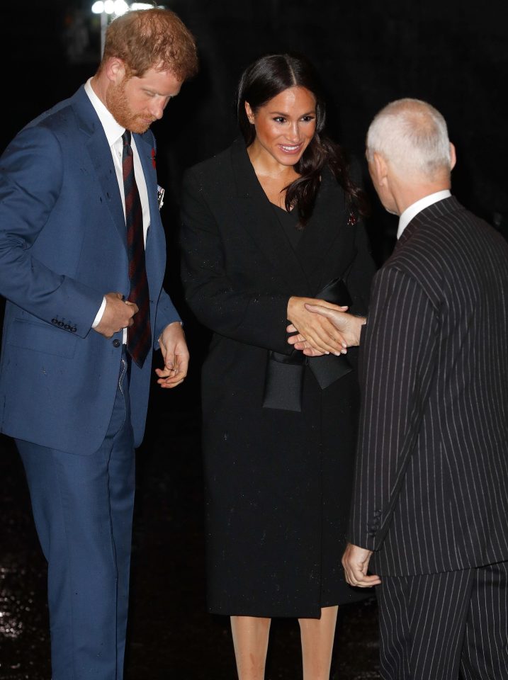  The Duke and Duchess are greeted as they enter the hall to attend the Festival of Remembrance ahead of the 100th anniversary of the signing of the Armistice