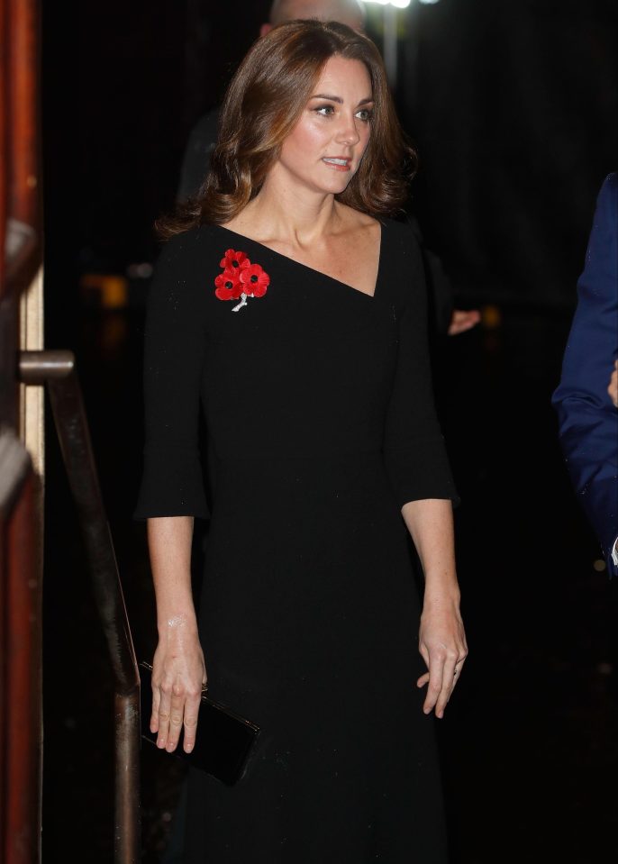  The Duchess of Cambridge was among several senior Royals at the event