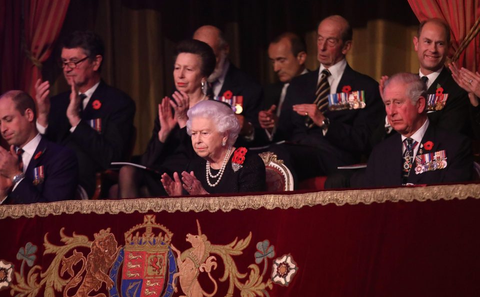  The Queen, Prince William, Prince Charles and other senior Royals were in attendance at the WW1 commemorations at the Royal Albert Hall tonight