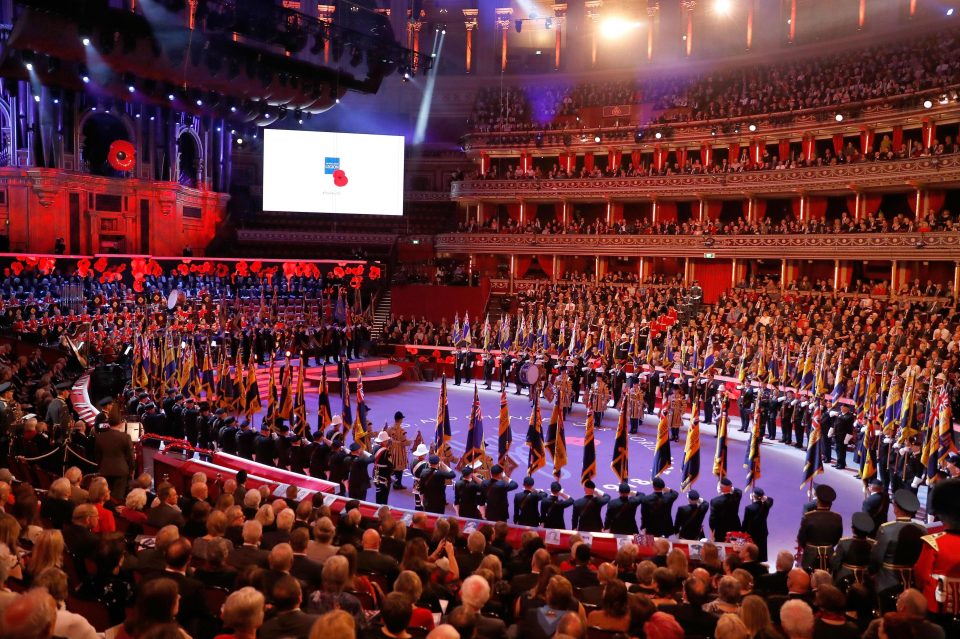  The Queen and members of the Royal Family are attending the annual Festival of Remembrance