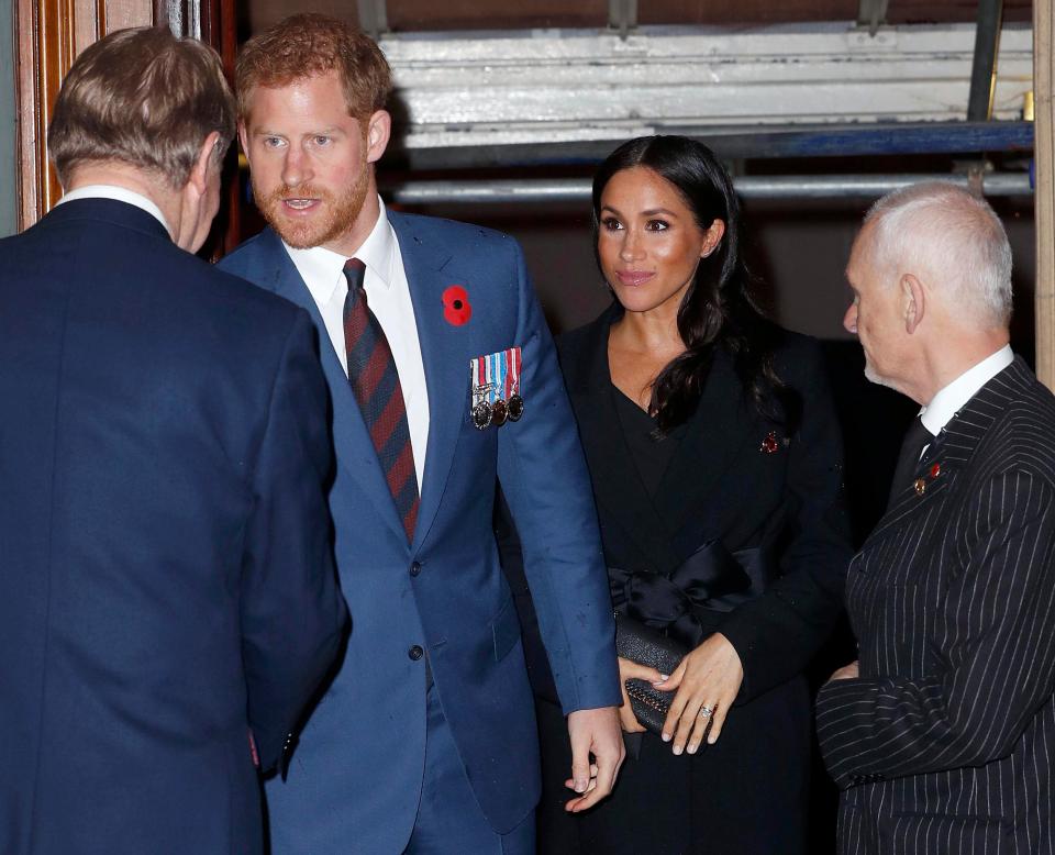  Prince Harry and Meghan Markle entering the Royal Albert Hall this evening