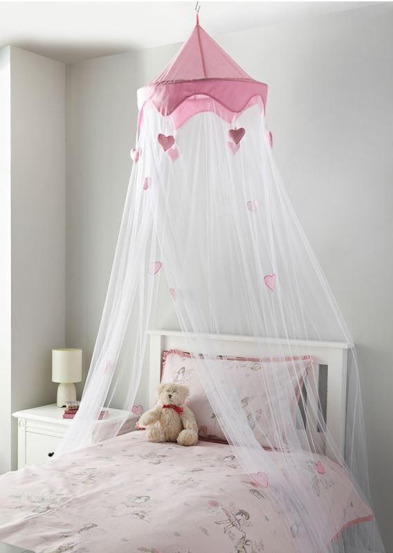  This cutesy pink canopy will be perfect for any girly-girl's bedroom