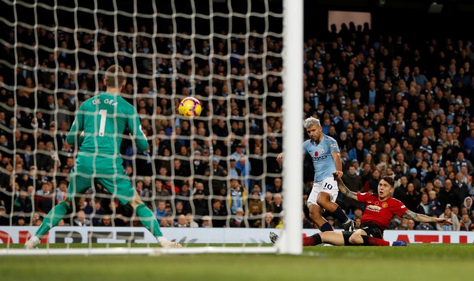 Sergio Aguero doubled the lead early in the second half