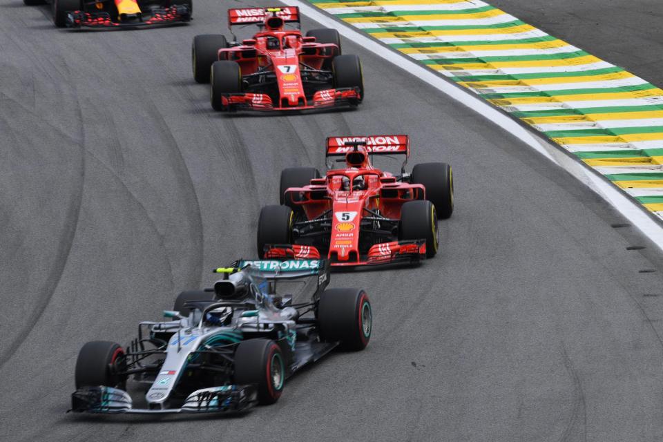  Ferrari ace Sebastian Vettel struggled to keep pace with Lewis Hamilton