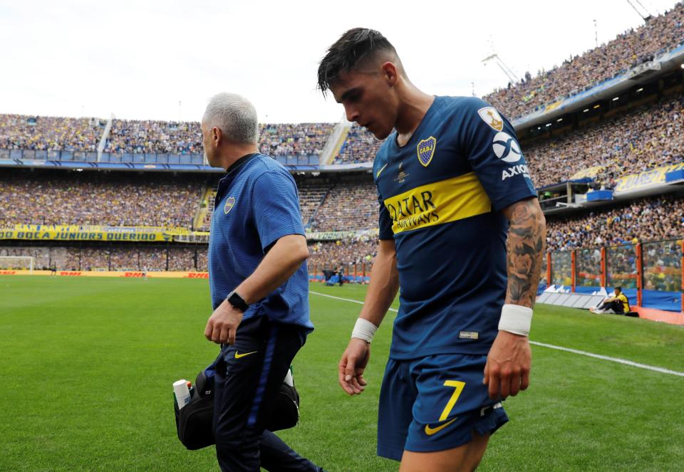 The game was not yet into the 30th minute when Cristian Pavon was replaced by Dario Benedetto