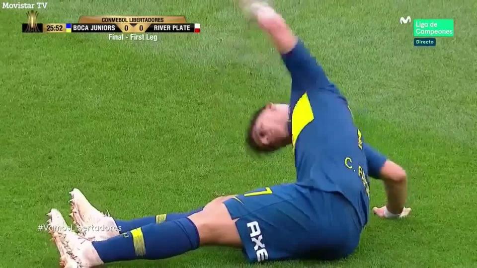 Cristian Pavon could now be an injury doubt for the second leg against River Plate