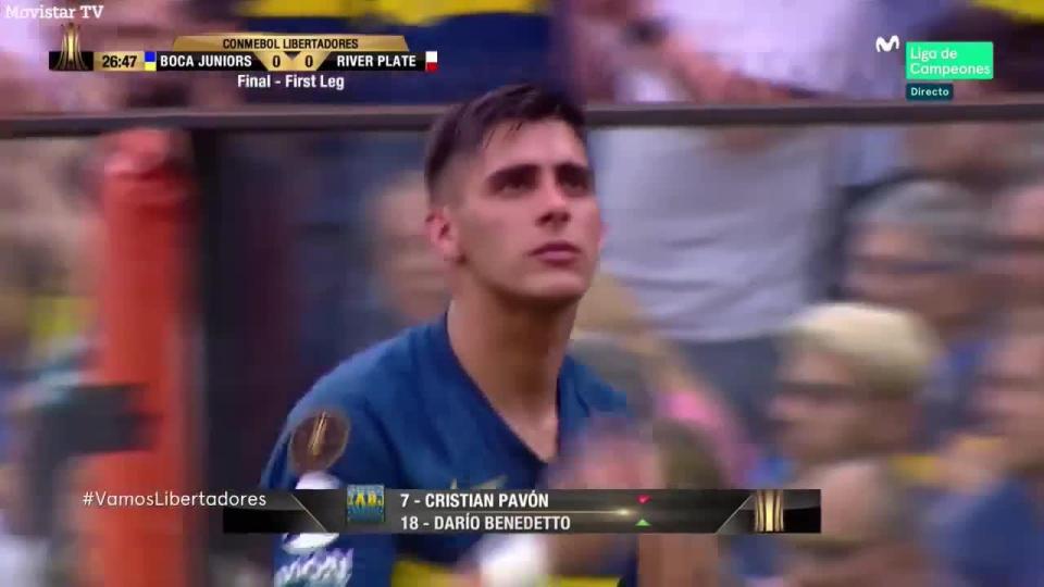 But it was evident that his injury had deeply upset Cristian Pavon and he was unable to finish the Copa Libertadores match