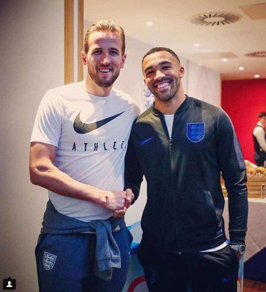  England new boy Callum Wilson looked at home with Harry Kane