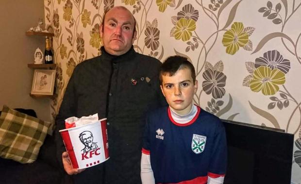 Robin Rickard and his 10-year-old son went to KFC as a pre-birthday treat when things went wrong