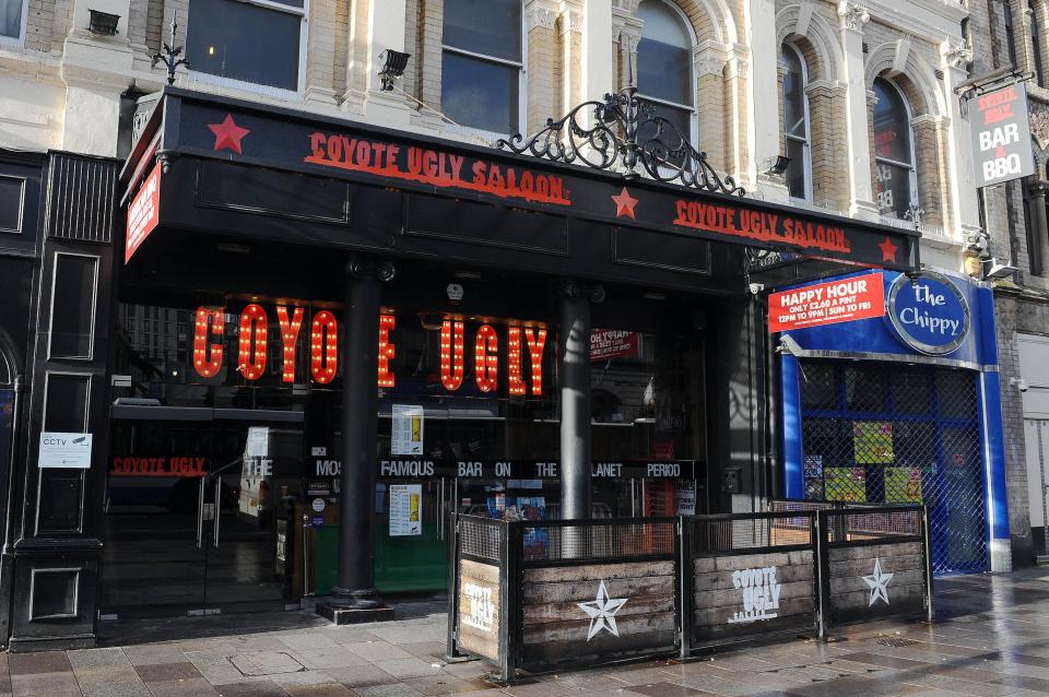 The fight took place outside Coyote Ugly at Cardiff City Centre, after Williams' and his pals were thrown out