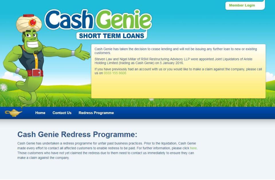  Cash Genie borrowers are unlikely to get back all the money they're owed