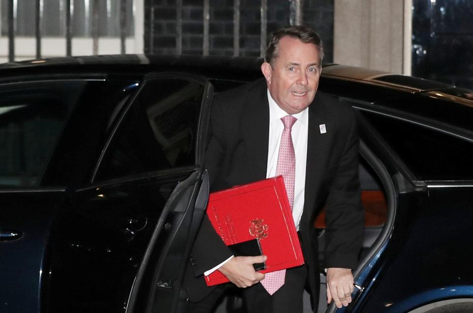  Liam Fox was one of several ministers summoned to No10 this evening