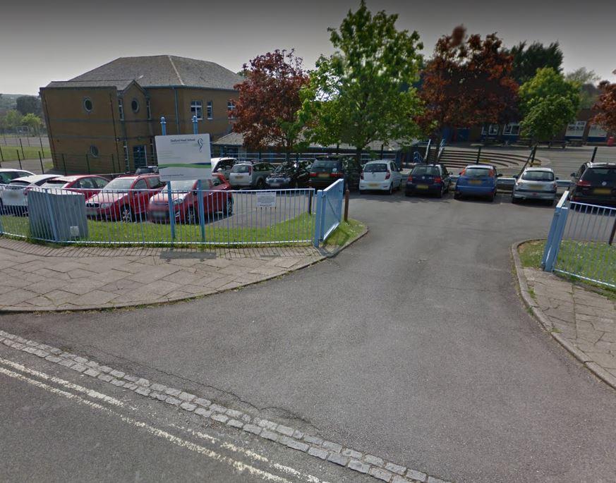  Teachers at the nearby Seaford Head School were warned about the danger posed to their children