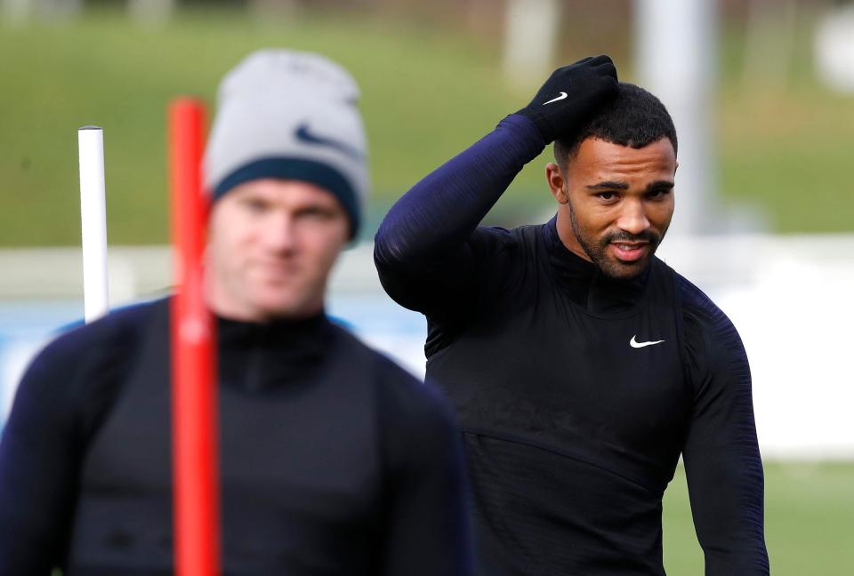  Callum Wilson has been training with England alongside Wayne Rooney