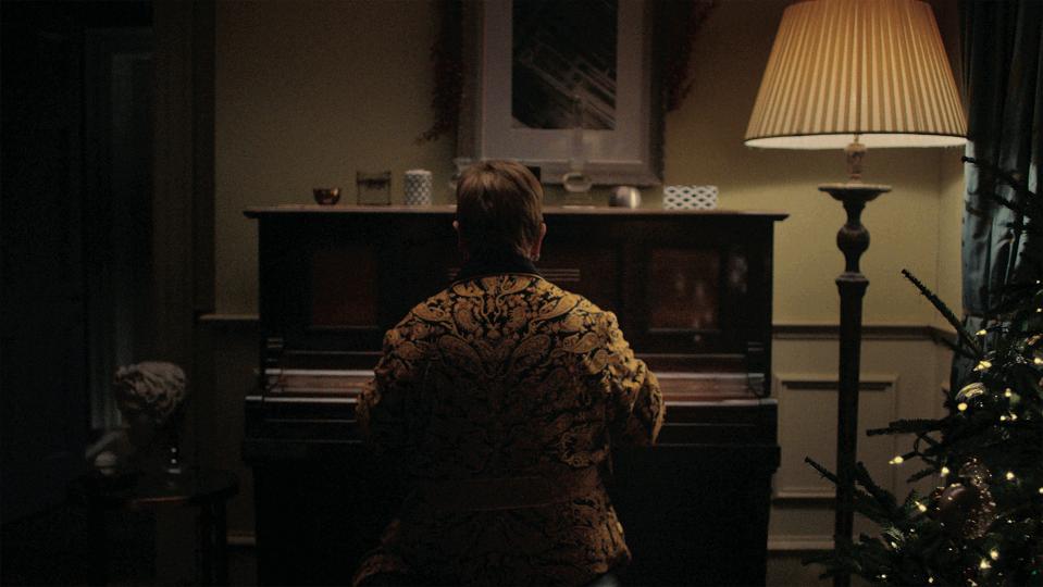  Sir Elton John is seen at the start of the John Lewis advert playing on the piano