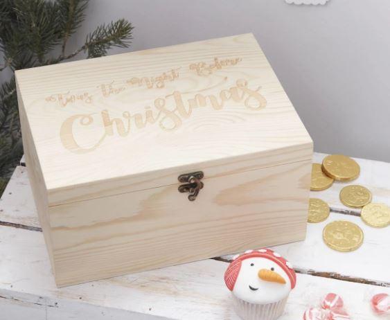 While wooden boxes look lovely, you can easily rustle up something similar with an old shoe box