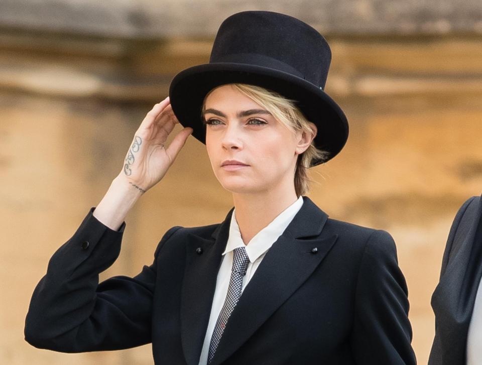  Cara Delevingne wowed in a tuxedo at Princess Eugenie's royal wedding