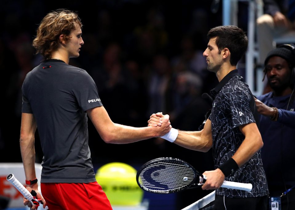  The Serbian star went on to win 6-4 6-1 at the O2 Arena