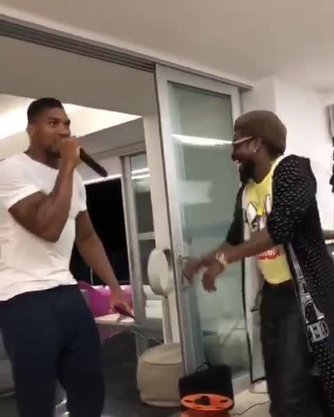  Anthony Joshua rapped alongside reggae star Beenie Man in Jamaica this week