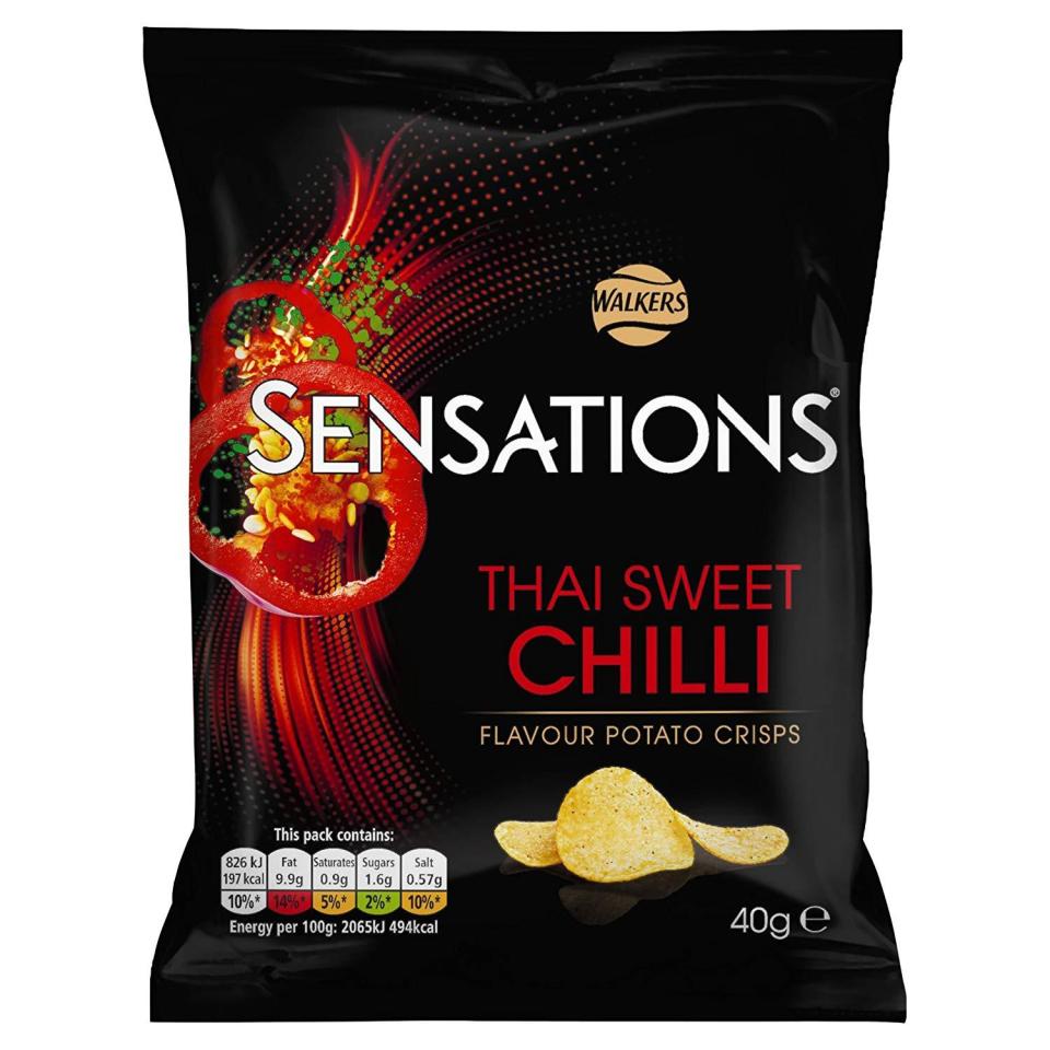  Walkers has recalled its Sensations Thai Sweet Chilli crisps amid allergy concerns