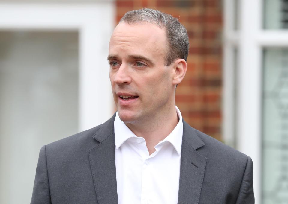  Dominic Raab quit as Brexit Secretary at 8.50 am