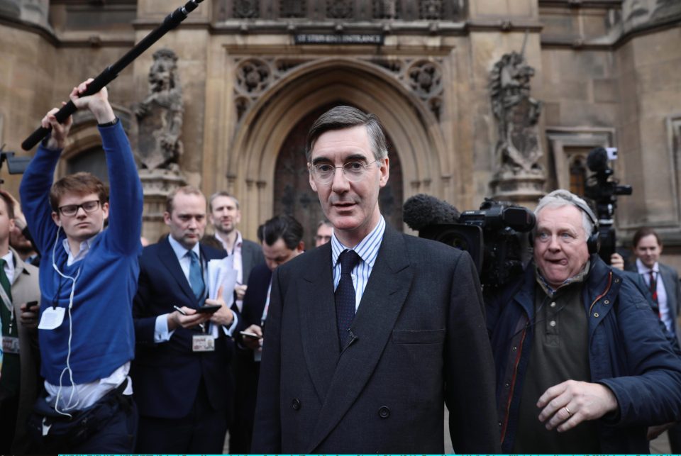  Jacob Rees Mogg handed in a letter of no confidence in Mrs May and urged fellow Tories to vote down her deal