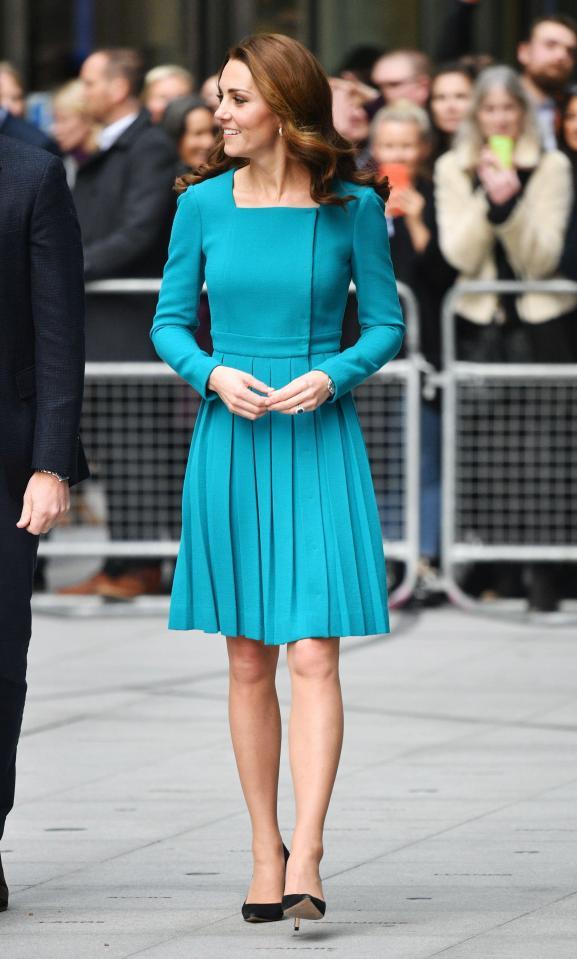  Kate is a rule keeper and sticks to the accepted hemline and block colours loved by the Queen