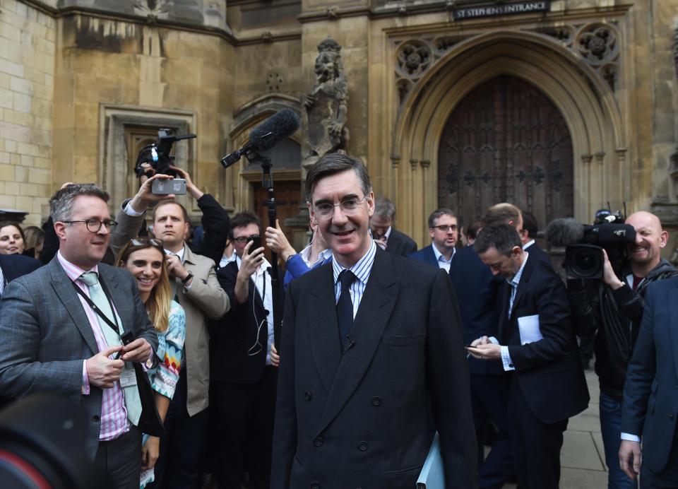  Jacob Rees-Mogg is leading the efforts to get rid of Mrs May