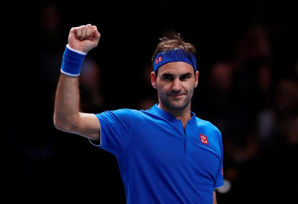  Federer has reached ATP Finals semis for the 15th time in his career