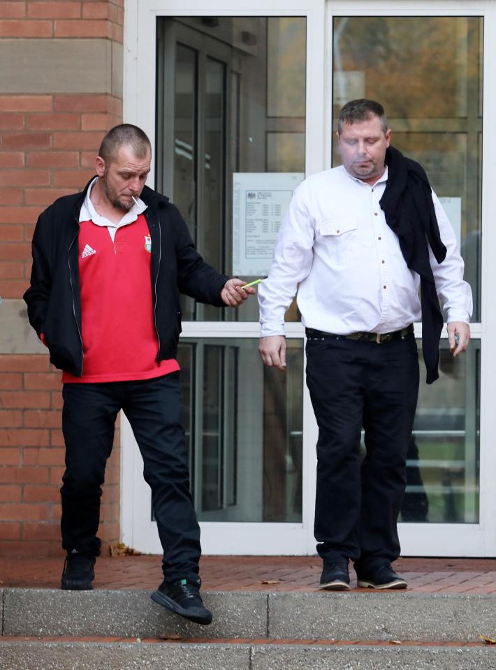  Gareth Owens, left, and brother William pleaded guilty to affray after stamping on Whyteside as he lay on the ground with a skull fracture