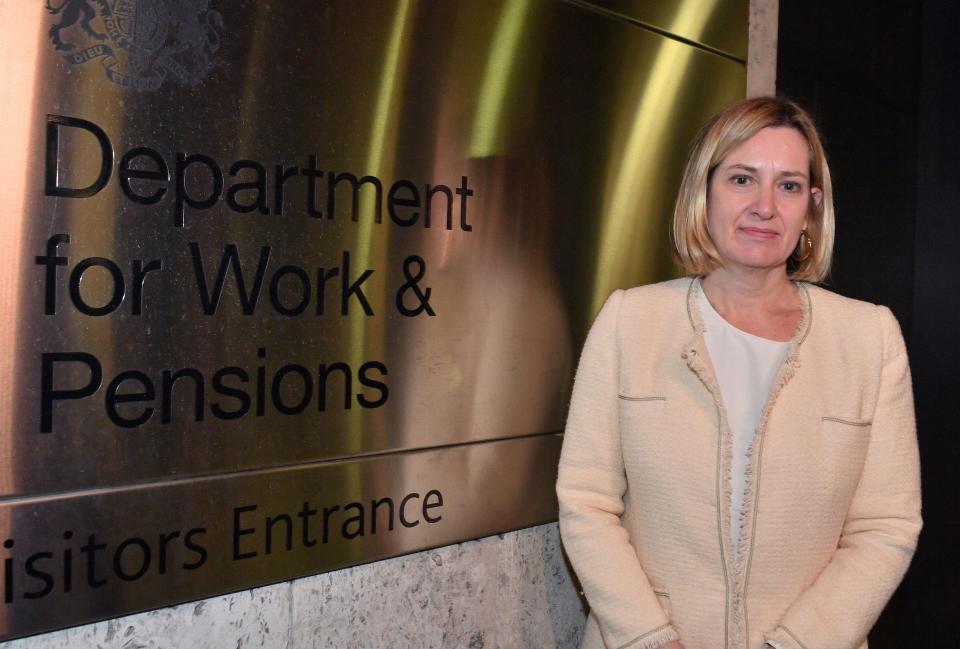  Amber Rudd said she's aware of Universal Credit problems