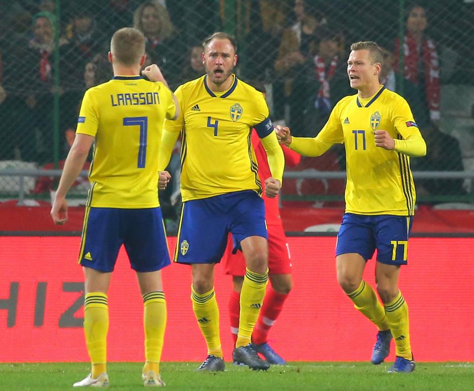  Sweden have to beat Russia on Tuesday if they wish to be promoted to Group A of the Uefa Nations League