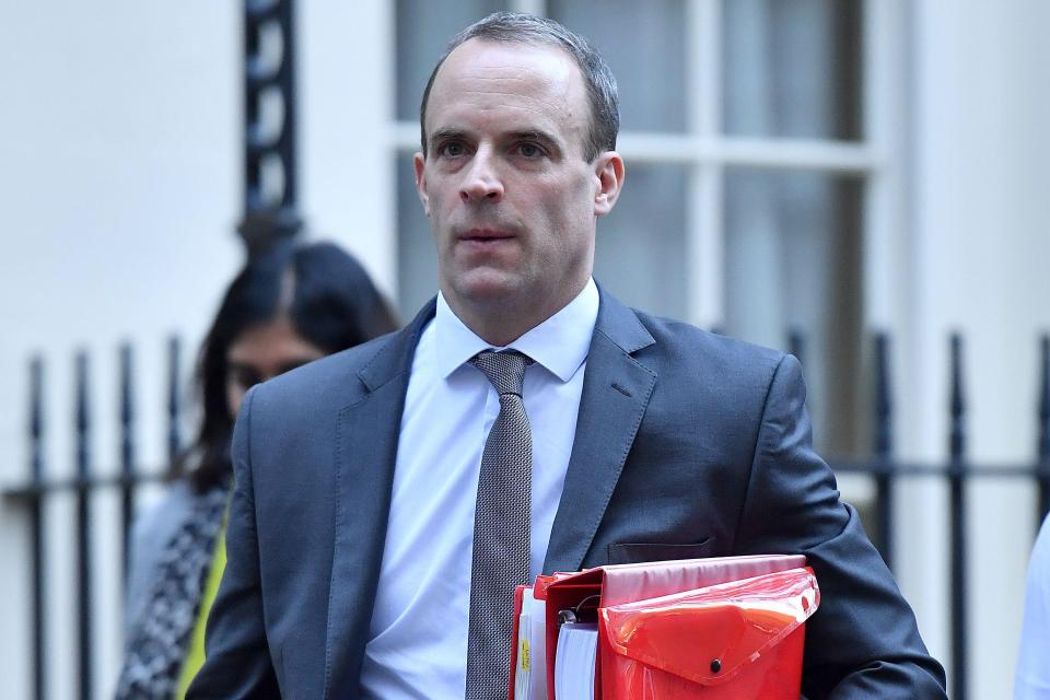  Mr Raab refused to back calls to dump Theresa May as PM but said he will vote against her deal