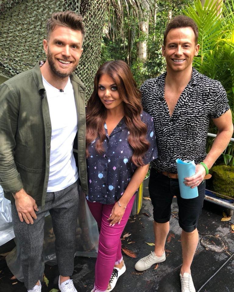  The Extra Camp cast Scarlett Moffatt, Joe Swash and Joel Dommett