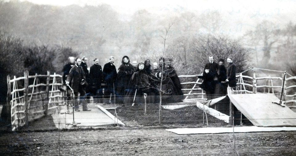  Queen Victoria planting a memorial tree for Albert at Windsor Park in 1862