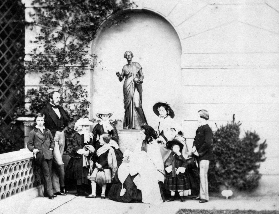  A family snap in the royals' garden