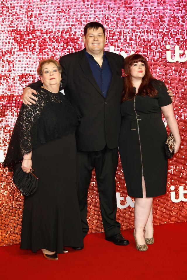  Mark with his co-stars on The Chase Anne, left, and Jenny Ryan